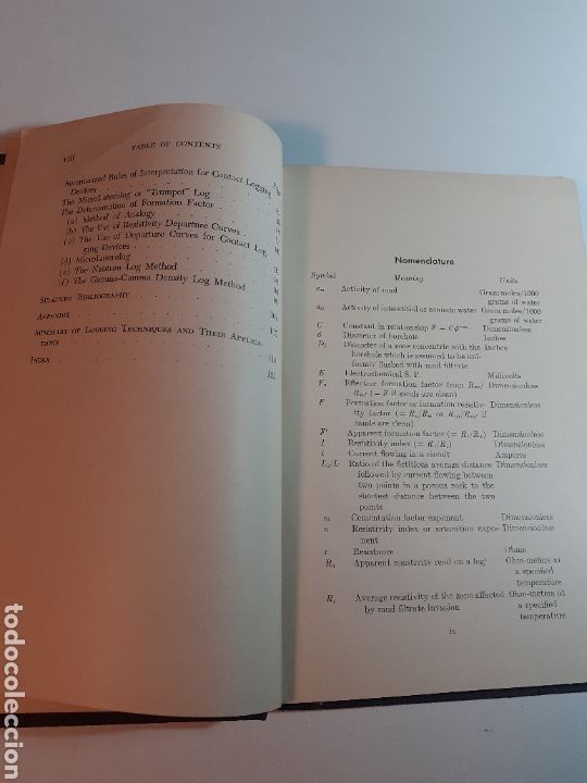 Libros de segunda mano: Electric log interpretation M. R. J. Willie ingl&eacute;s 1954 Libro de referencia - Foto 6