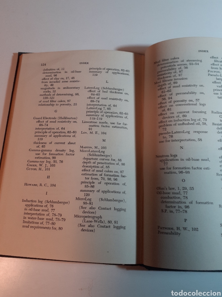 Libros de segunda mano: Electric log interpretation M. R. J. Willie ingl&eacute;s 1954 Libro de referencia - Foto 10