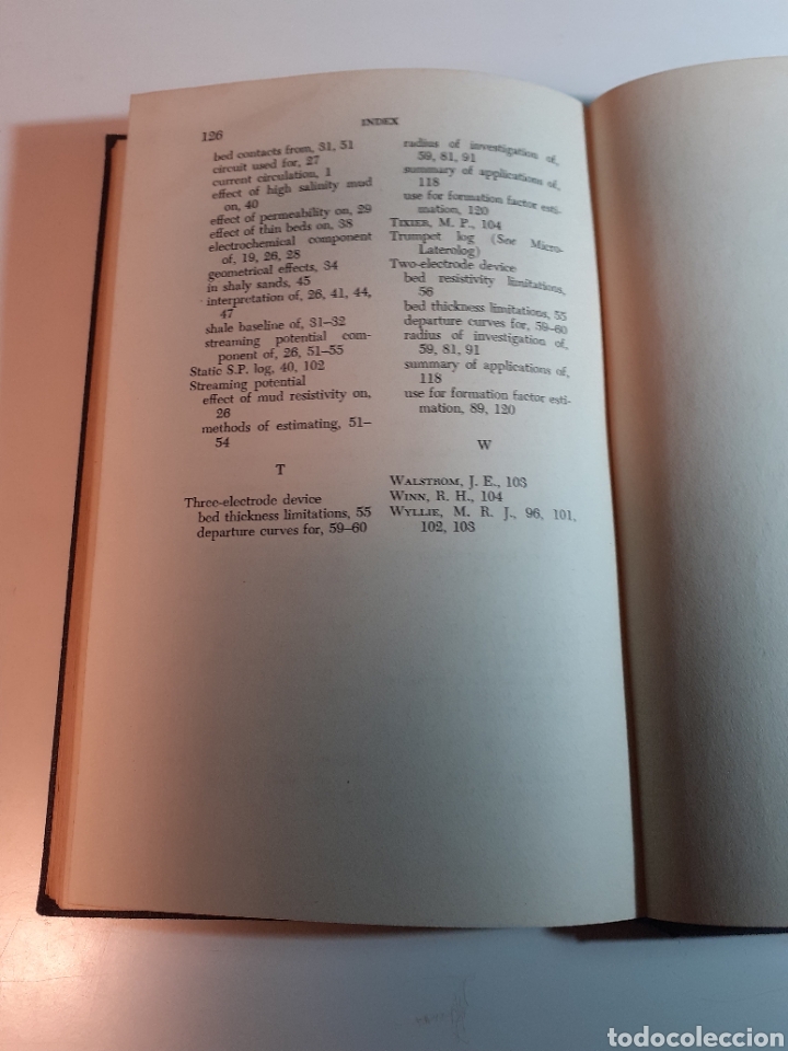 Libros de segunda mano: Electric log interpretation M. R. J. Willie ingl&eacute;s 1954 Libro de referencia - Foto 11