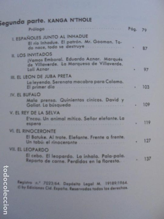 Libros de segunda mano: OPERACION SAFARI. ANTONIO D. OLANO. EDICIONES CID. 1964 - Foto 16