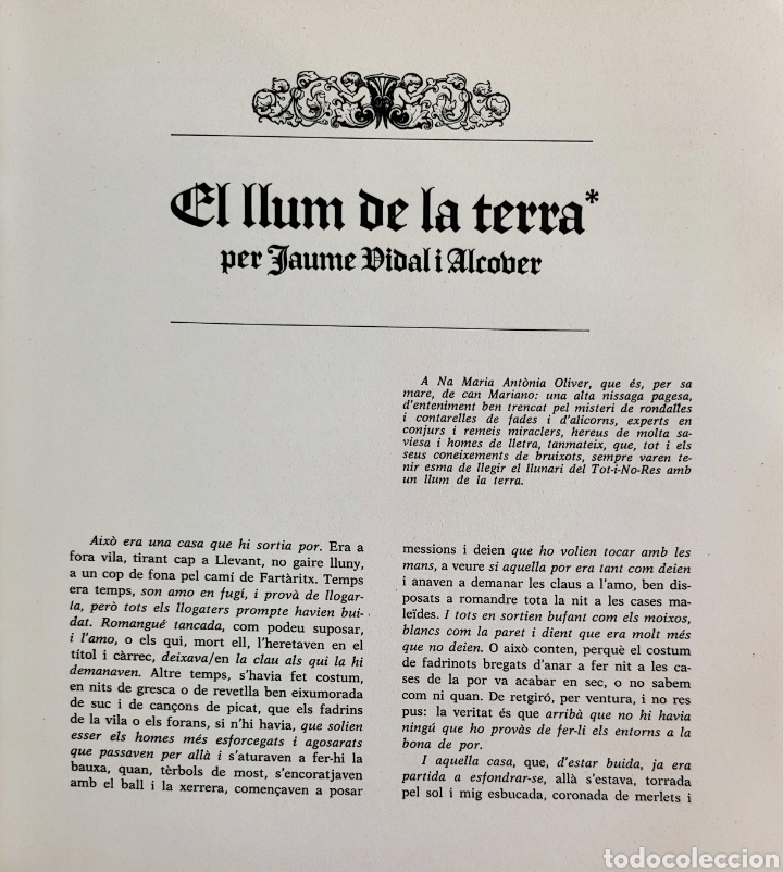 Libros de segunda mano: Tarot /9 El llum de la terra. Jaume Vidal Alcover - Foto 2