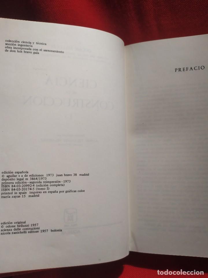 Libros de segunda mano: 1983. Ciencia de la construcci&oacute;n. Odone Belluzzi. - Foto 2