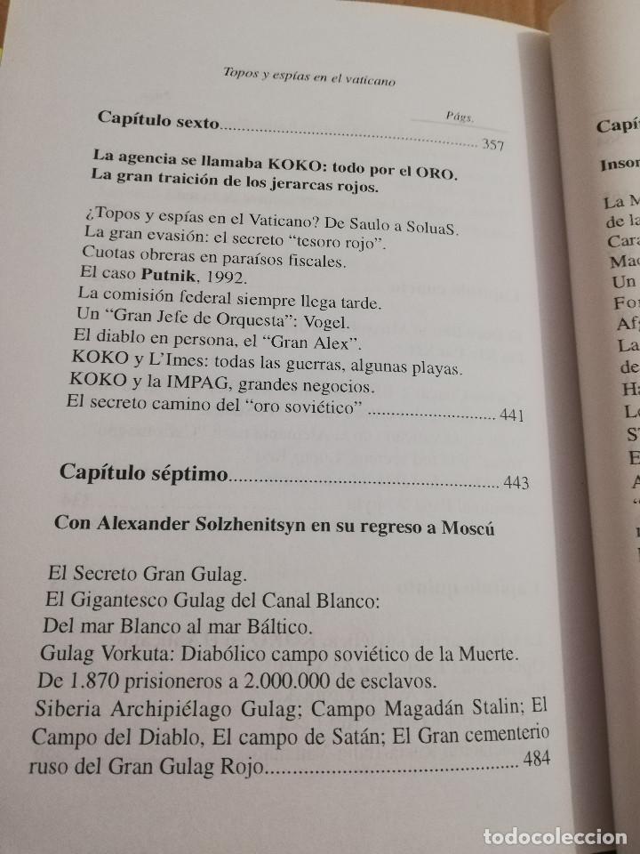 Libros de segunda mano: TOPOS Y ESP&Iacute;AS EN EL VATICANO (&Aacute;LVARO BAEZA L.) - Foto 6