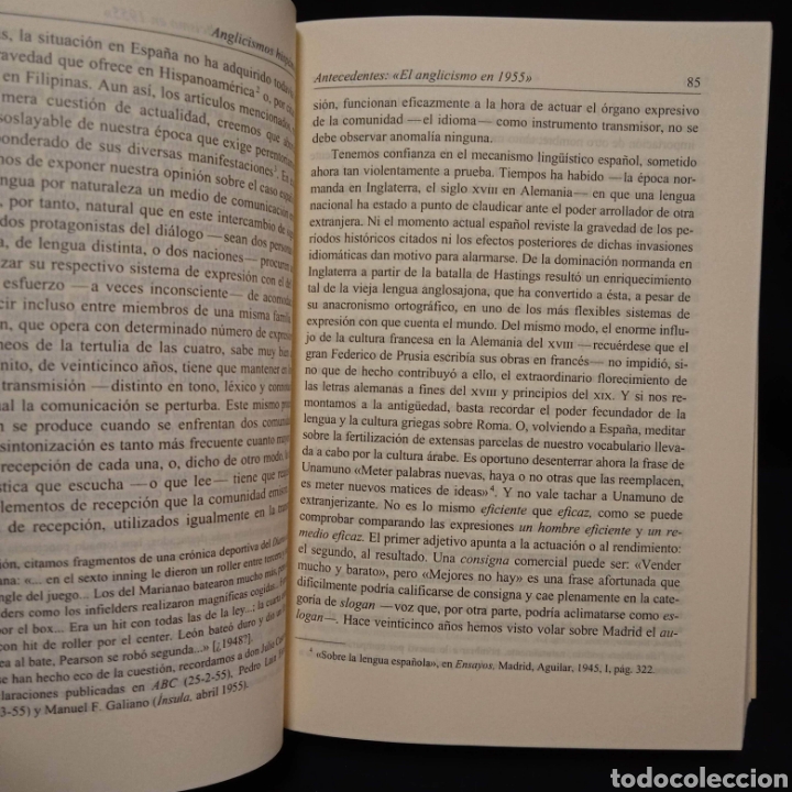 Libros de segunda mano: ANGLICISMOS HISP&Aacute;NICOS - EMILIO LORENZO - GREDOS 1996 - Foto 4