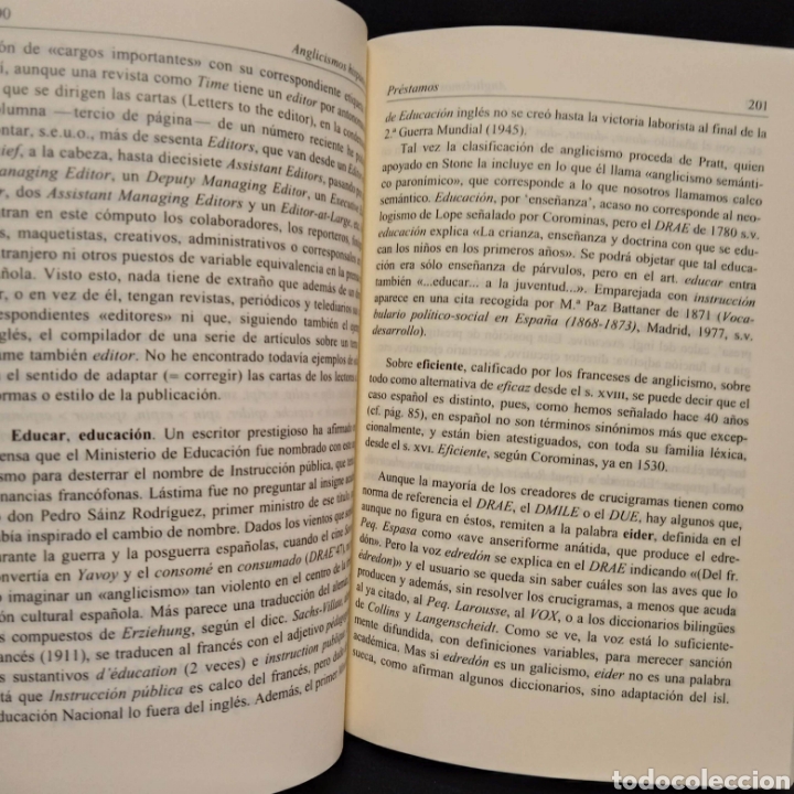 Libros de segunda mano: ANGLICISMOS HISP&Aacute;NICOS - EMILIO LORENZO - GREDOS 1996 - Foto 5