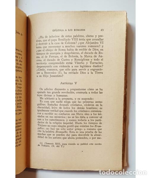 Libros de segunda mano: BURLAS Y S&Aacute;TIRAS. VOLTAIRE. Antonio Roch. 1950. - Foto 3