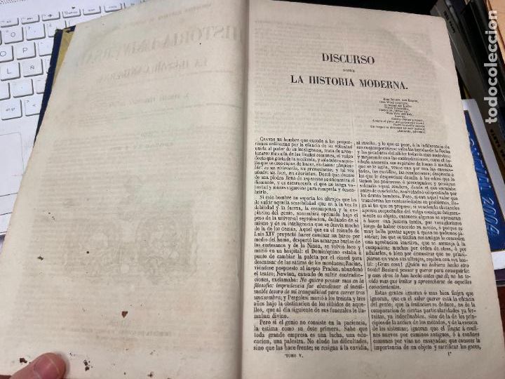 Libros de segunda mano: ANTIGUO LIBRO HISTORIA UNIVERSAL A&Ntilde;O 1866 - Foto 6
