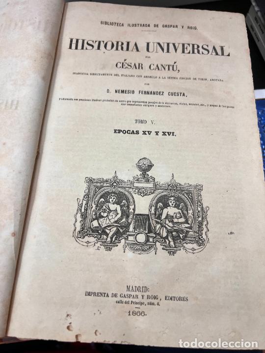 Libros de segunda mano: ANTIGUO LIBRO HISTORIA UNIVERSAL A&Ntilde;O 1866 - Foto 1