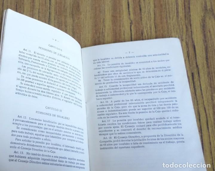 Libros de segunda mano: REGLAMENTO DE LAS CAJAS DE PENSIONES - Compa&ntilde;&iacute;a de los ferrocarriles de la Robla 1952 - Foto 3