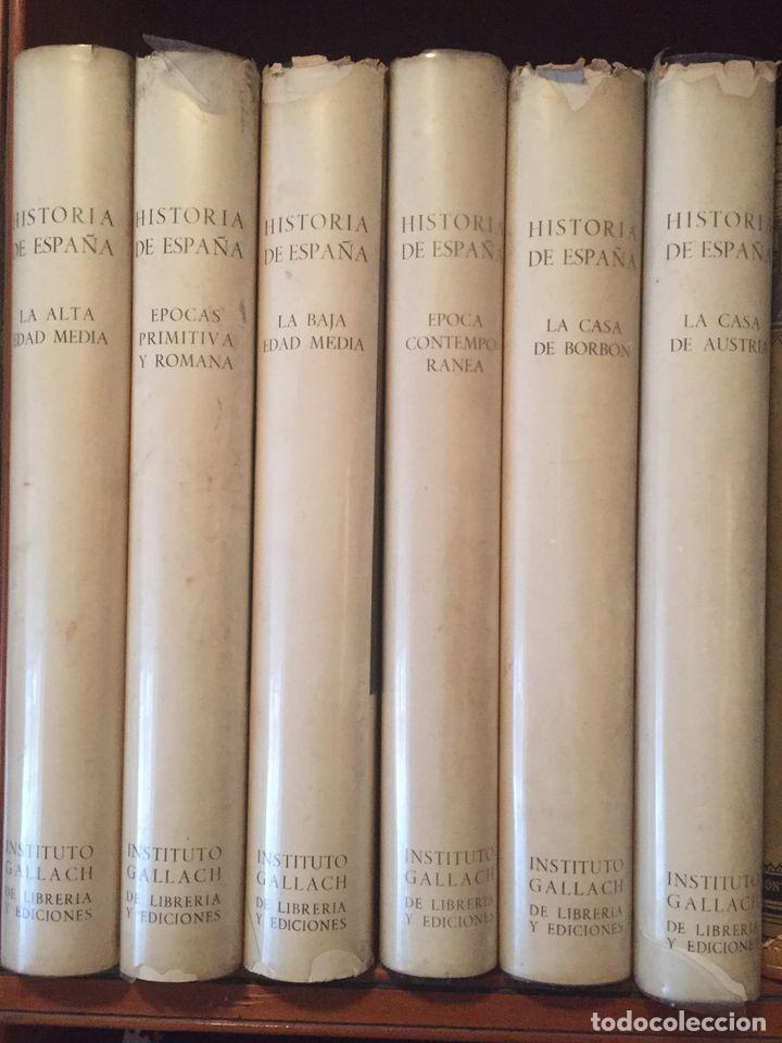 Libros de segunda mano: LIBROS GRAN HISTORIA GENERAL DE LOS PUEBLO HISPANICOS 6 TOMOS. - Foto 2