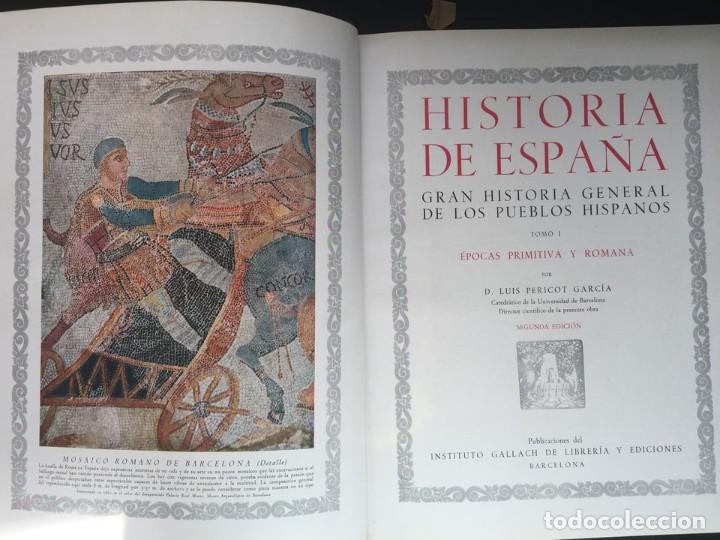 Libros de segunda mano: LIBROS GRAN HISTORIA GENERAL DE LOS PUEBLO HISPANICOS 6 TOMOS. - Foto 4
