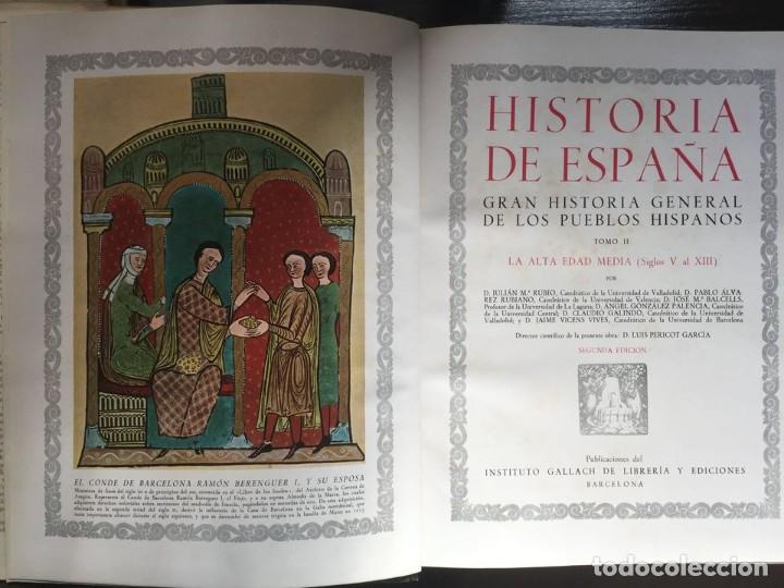 Libros de segunda mano: LIBROS GRAN HISTORIA GENERAL DE LOS PUEBLO HISPANICOS 6 TOMOS. - Foto 5