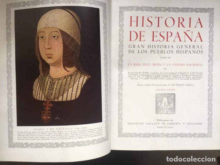 Libros de segunda mano: LIBROS GRAN HISTORIA GENERAL DE LOS PUEBLO HISPANICOS 6 TOMOS. - Foto 6