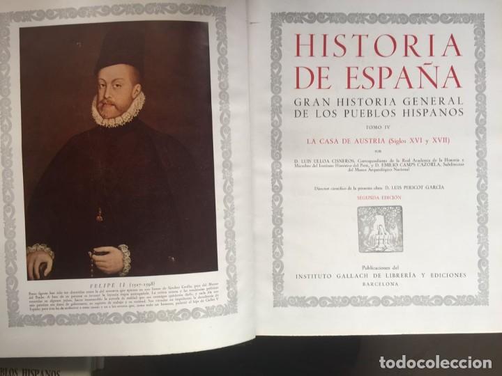 Libros de segunda mano: LIBROS GRAN HISTORIA GENERAL DE LOS PUEBLO HISPANICOS 6 TOMOS. - Foto 7