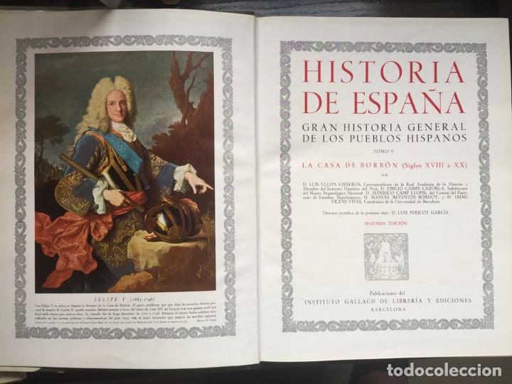 Libros de segunda mano: LIBROS GRAN HISTORIA GENERAL DE LOS PUEBLO HISPANICOS 6 TOMOS. - Foto 8