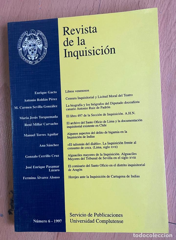 Libros de segunda mano: REVISTA DE LA INQUISICION, Numero 6, 1997 - Foto 1