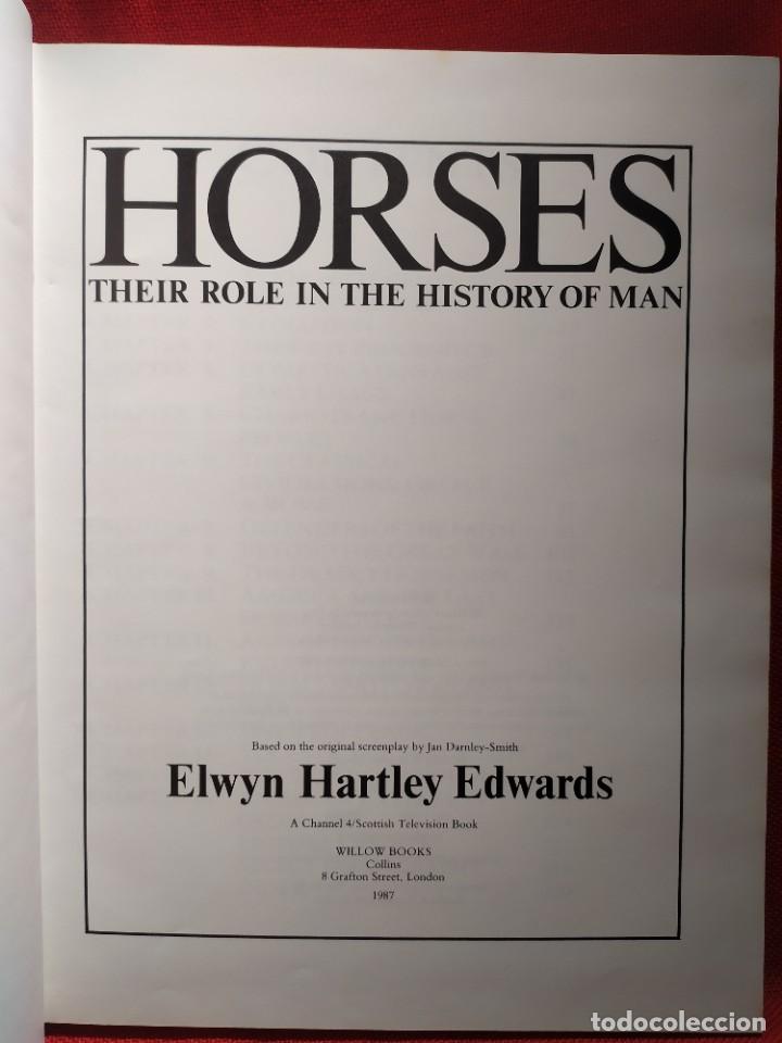 Libros de segunda mano: 1987. Horses. Elwyn Hartley Edwards. - Foto 2