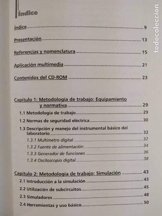 Libros de segunda mano: ELECTR&Oacute;NICA GENERAL: PR&Aacute;CTICAS Y SIMULACI&Oacute;N / VV.AA. / 2004. UNED / CONTIENE CD - Foto 4