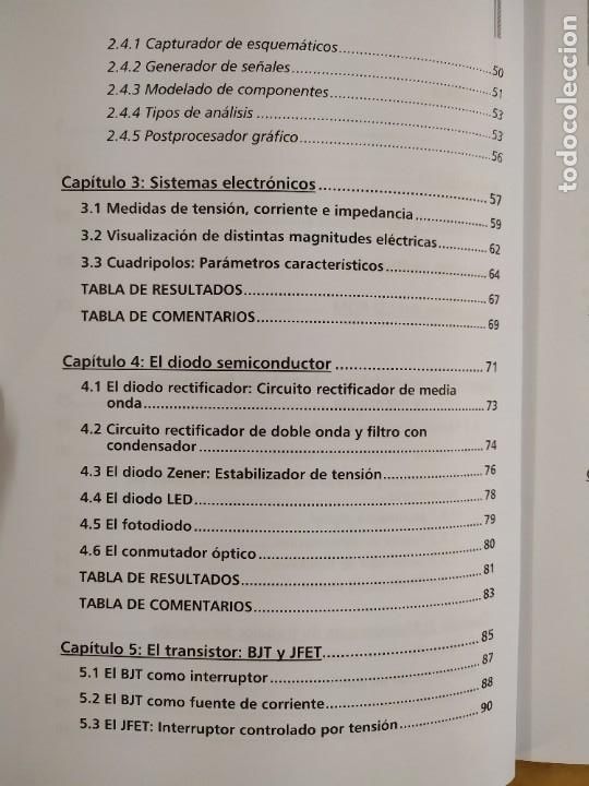Libros de segunda mano: ELECTR&Oacute;NICA GENERAL: PR&Aacute;CTICAS Y SIMULACI&Oacute;N / VV.AA. / 2004. UNED / CONTIENE CD - Foto 5