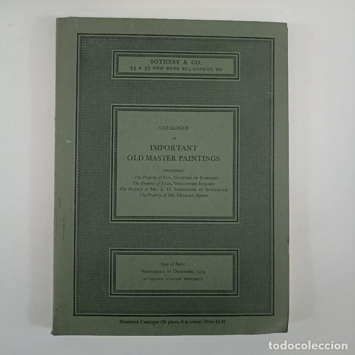 Libri di seconda mano: Catalogue of important old master paintings