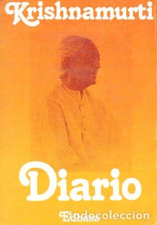 Libros de segunda mano: DIARIO - KRISHNAMURTI - A-OR-251 - Foto 1