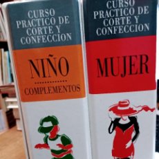 Libros de segunda mano: CURSO PRÁCTICO DE CORTE Y CONFECCIÓN. NIÑO. COMPLEMENTOS 2 TOMOS SA7778. Lote 315817618