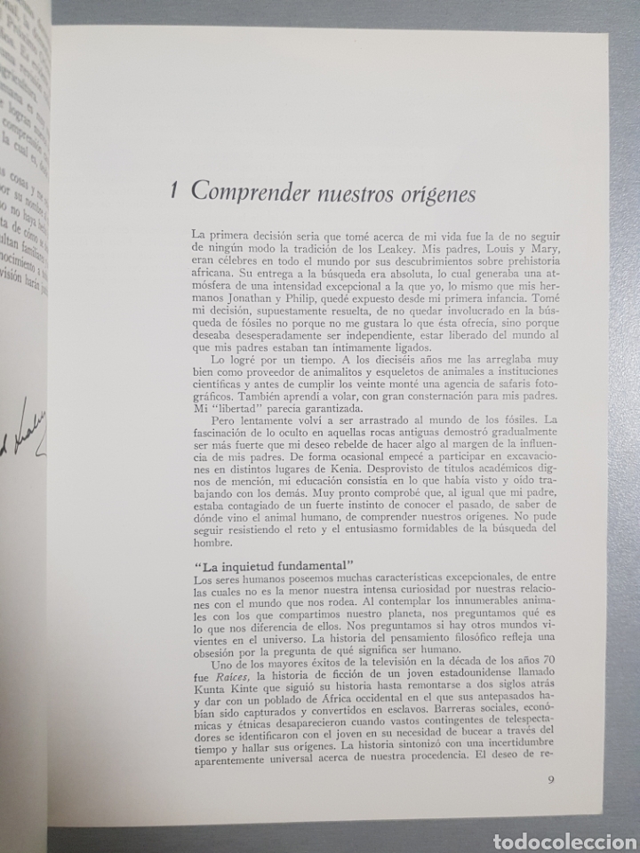 Libros de segunda mano: RICHARD E. LEAKEY . LA FORMACI&Oacute;N DE LA HUMANIDAD - Foto 3