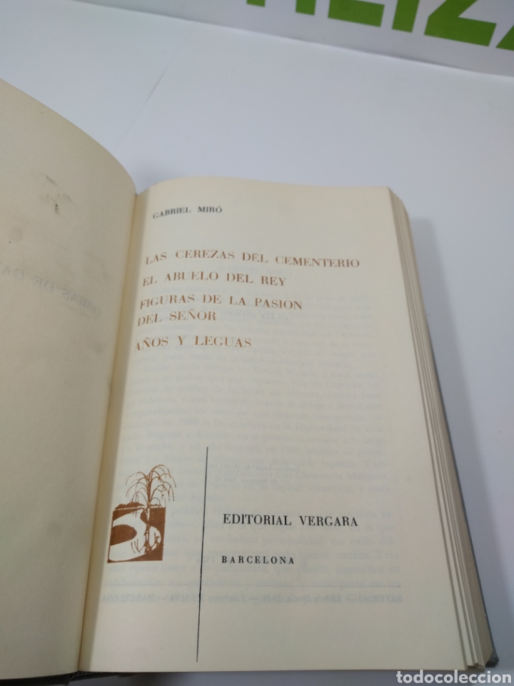 Libros de segunda mano: Gabriel Mir&oacute;. Editorial Vergara. 1956. - Foto 4
