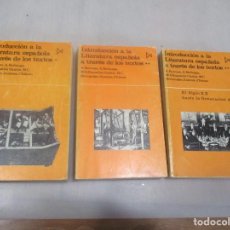 Libros de segunda mano: BARROSO, BERLANGA, ....INTRODUCCIÓN A LA LITERATURA ESPAÑOLA A TRAVÉS DE LOS TEXTOS (3 TOMOS) W10754