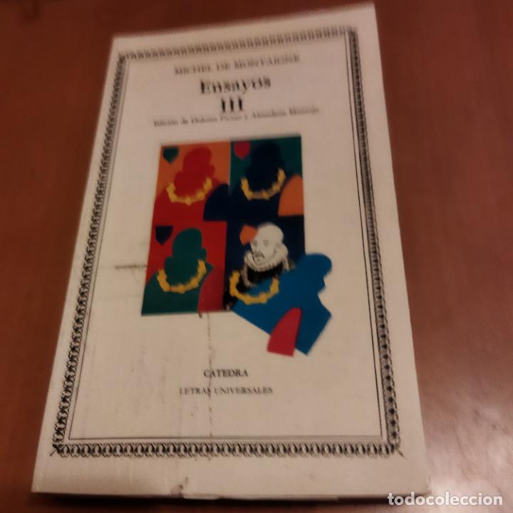 Libros de segunda mano: Ensayos III Michel de Montaigne - Foto 1
