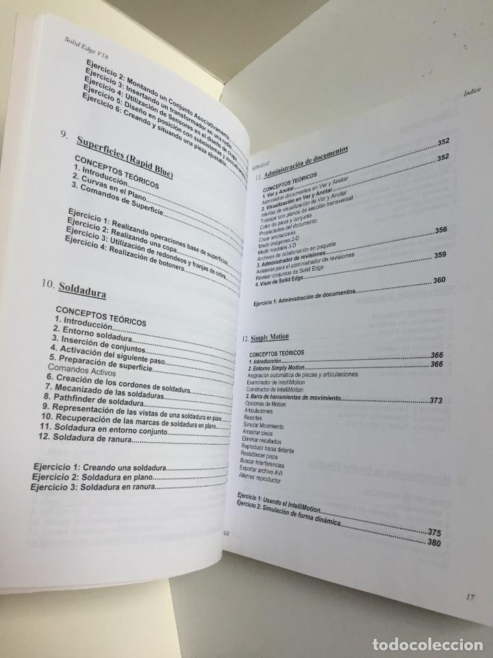 Libros de segunda mano: MANUAL PR&Aacute;CTICO DE SOLID EDGE. ASIER PINILLOS GORDON. MODELADO 3D CON SOLID EDGE. JUL D&Iacute;AZ OTERO. CD - Foto 25