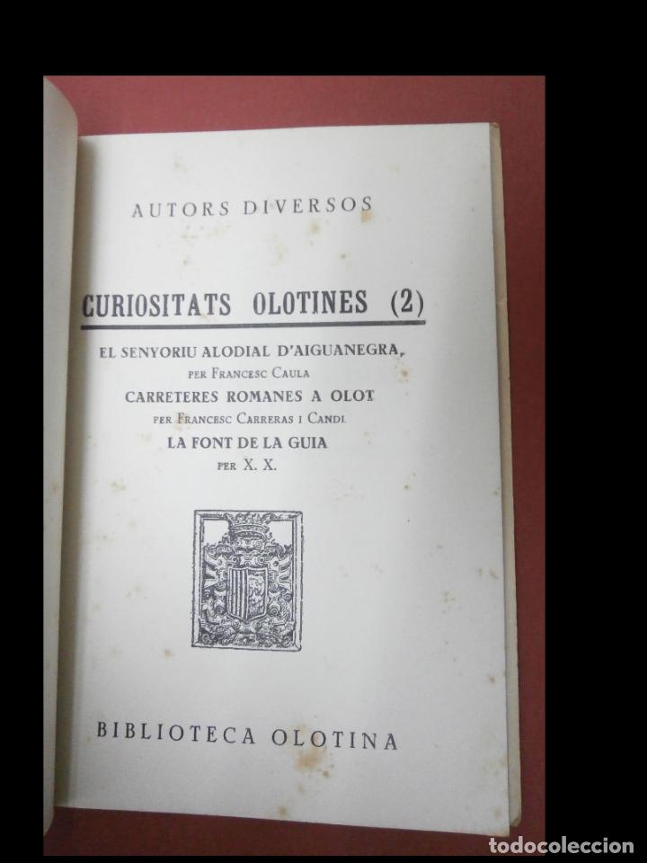 Libros de segunda mano: Curiositats Olotines (2). Autors Diversos - Foto 3