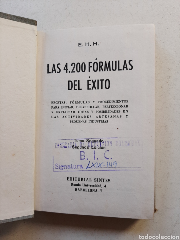 Libros de segunda mano: LAS 4200 F&Oacute;RMULAS DEL &Eacute;XITO TOMO II - Foto 2