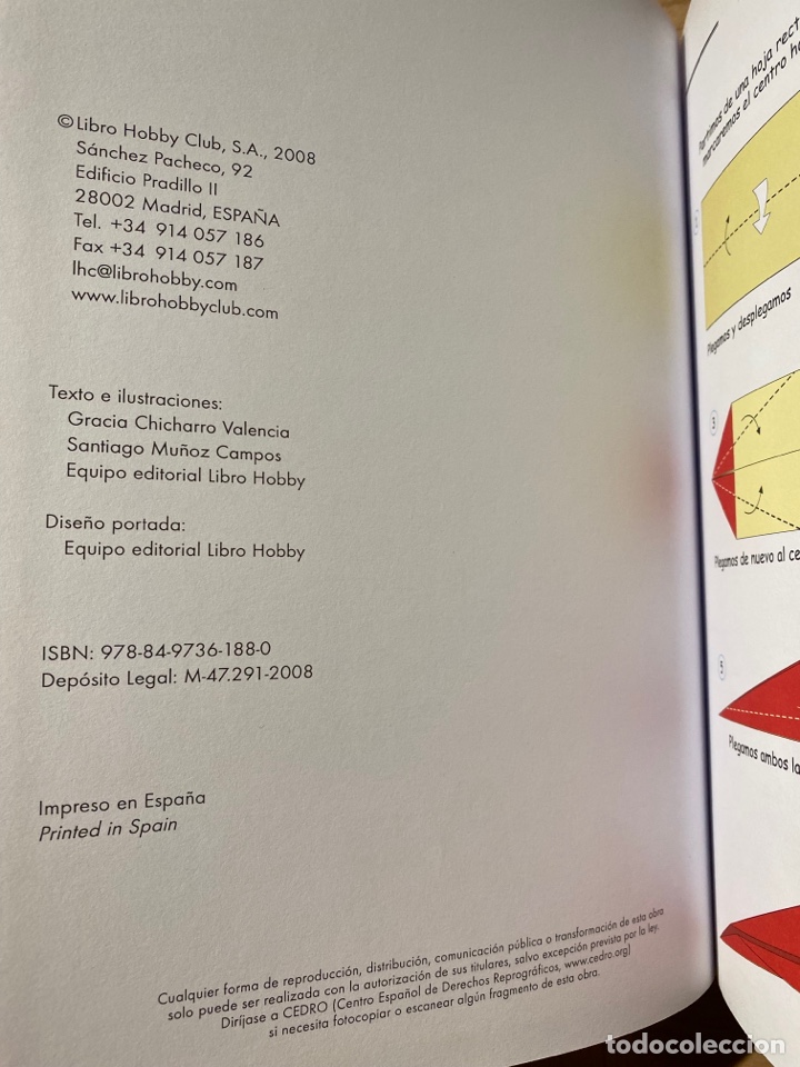 Libros de segunda mano: PAPIROFLEXIA - G. Chicharro Valencia y S. Mu&ntilde;oz Campos - Foto 3