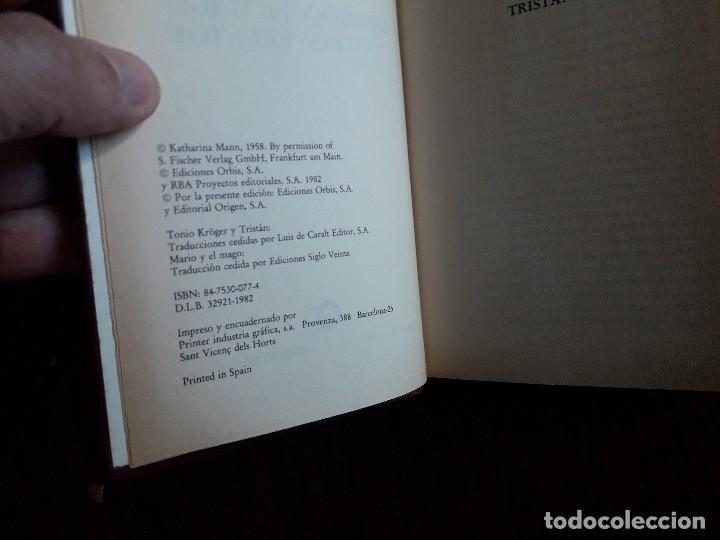 Libros de segunda mano: libro usado, Mario y el mago y otros relatos, Thomas Mann, ediciones Orbis a&ntilde;o 1982 - Foto 2