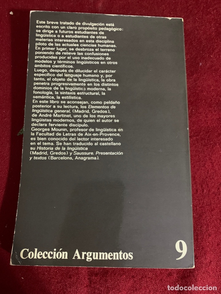 Libros de segunda mano: Claves para la ling&uuml;&iacute;stica. Georges Mounin. - Foto 2