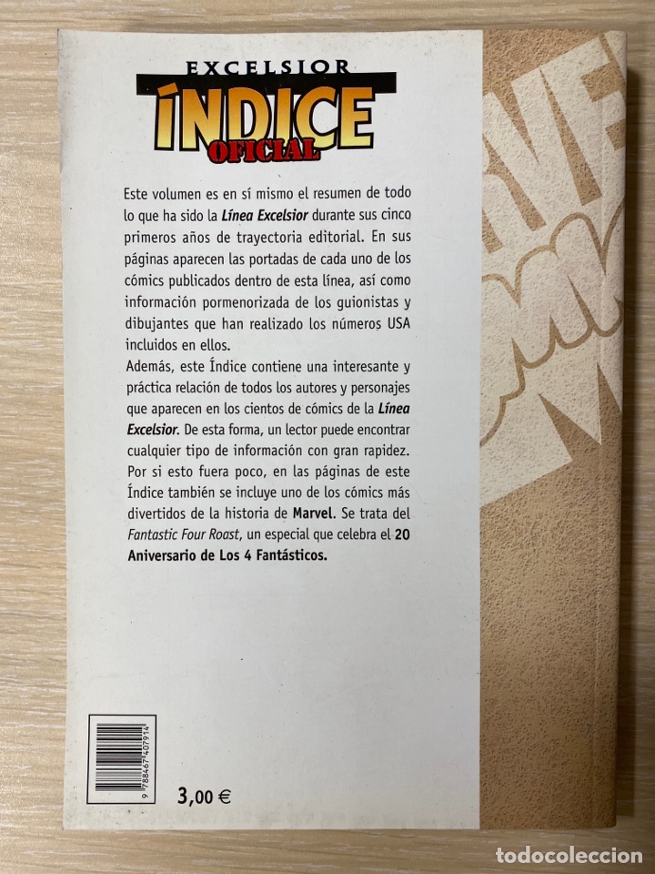 Libros de segunda mano: Libro - EXCELSIOR &Iacute;NDICE OFICIAL - MARVEL C&Oacute;MICS - Foto 2