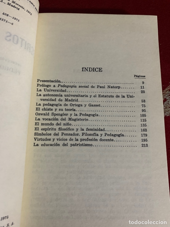 Libros de segunda mano: Escritos pedag&oacute;gicos. Manuel Garc&iacute;a Morente. - Foto 5