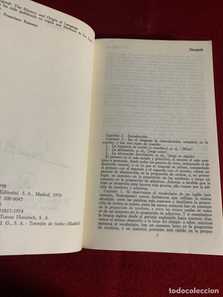 Libros de segunda mano: Historia y or&iacute;genes del lenguaje. A. S. Diamond. - Foto 5