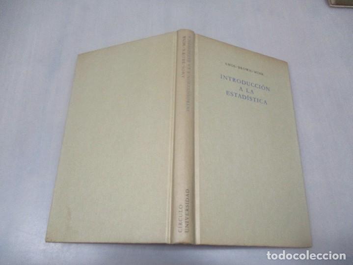 Libros de segunda mano: AMOS / BROWN / MINK Introducci&oacute;n a la estad&iacute;stica W10825 - Foto 1
