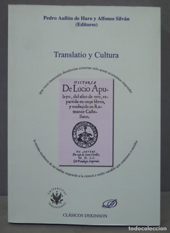 Libros de segunda mano: TRANSLATIO Y CULTURA. VV.AA - Foto 1
