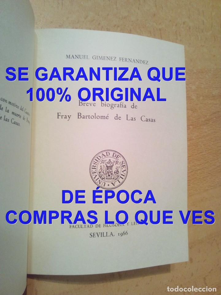 Libros de segunda mano: FRAY BARTOLOME DE LAS CASAS MANUEL GIMENEZ 2,99 U62 - Foto 2