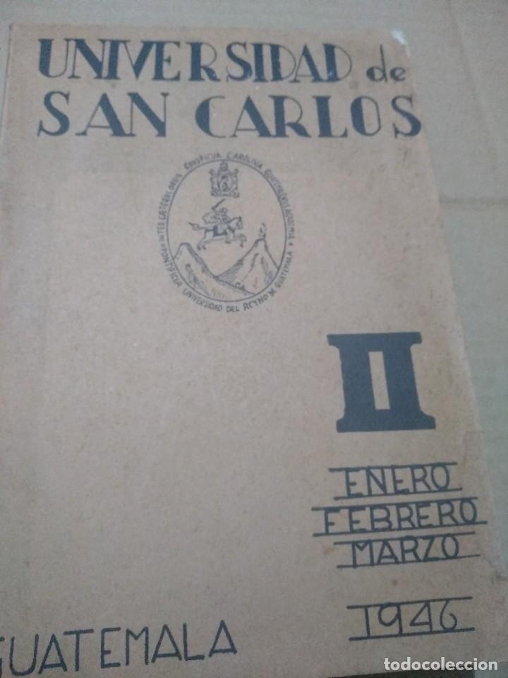 Libros de segunda mano: UNIVERSIDAD DE SAN CARLOS, n&ordm; 2 , revista,.,1946,Guatemala, ni oferta