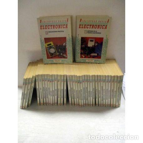 Libros de segunda mano: biblioteca b&aacute;sica de electr&oacute;nica vv aa 40 libros -colecci&oacute;n completa- - Foto 1