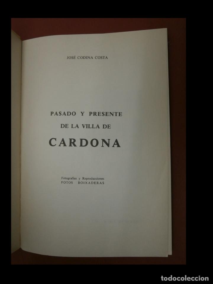 Libros de segunda mano: Pasado y presente de la villa de Cardona. Jos&eacute; Codina Costa - Foto 6