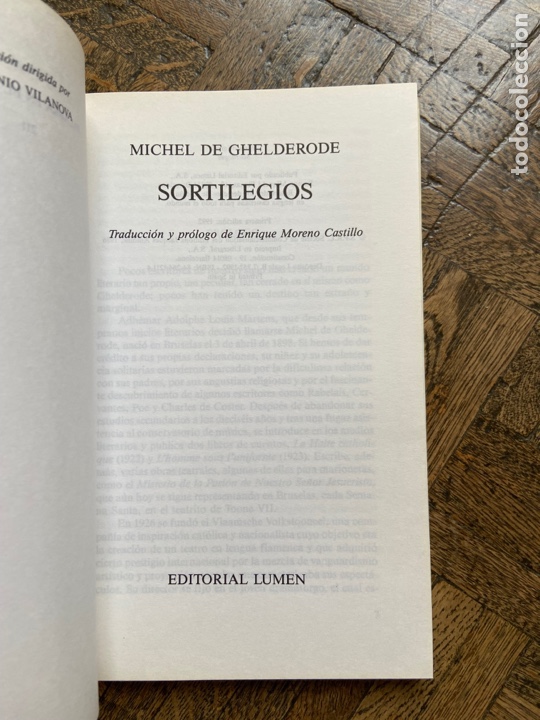 Libros de segunda mano: Sortilegios - Michel de Ghelderode - Lumen (1992) - Foto 3