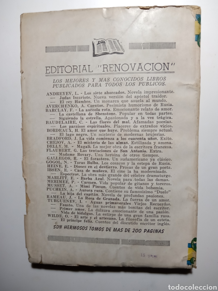 Libros de segunda mano: Padres e hijos. Iv&aacute;n Turguenev. 1944. - Foto 3