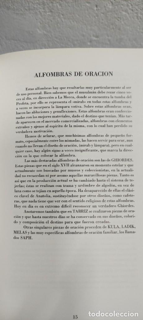 Libros de segunda mano: ALFOMBRAS ORIENTALES - J. VALLADARES - Kirman - Foto 6