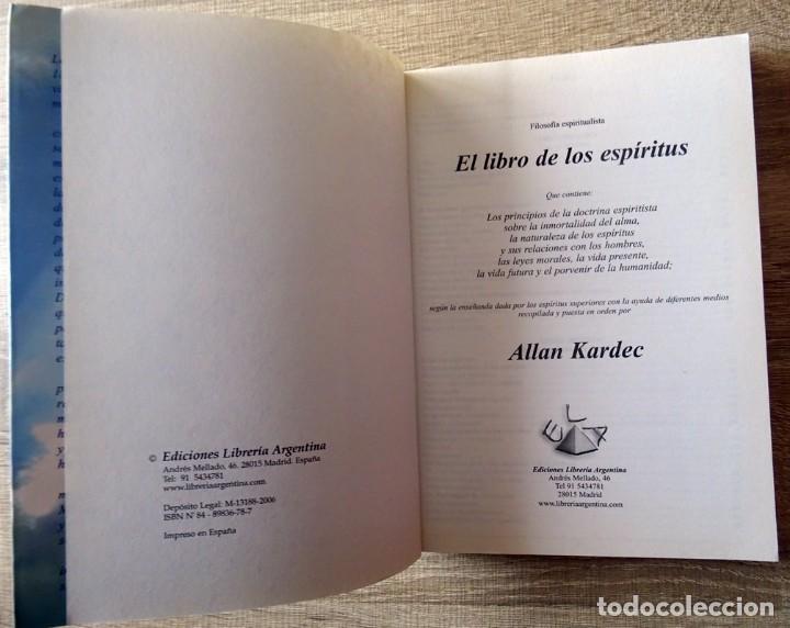 Libros de segunda mano: EL LIBRO DE LOS ESP&Iacute;RITUS ALLAN KARDEC - Foto 4