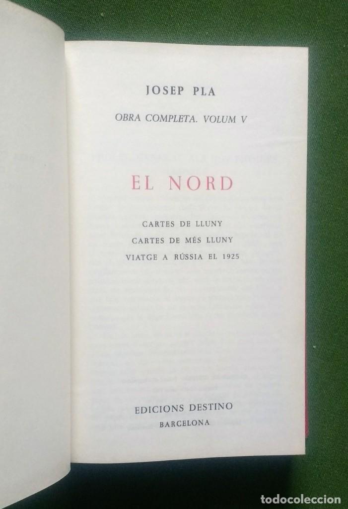 Libros de segunda mano: J.P. 5 - OBRA COMPLETA DE JOSEP PLA. - 1&ordf; EDICIO. 1967 - Foto 2
